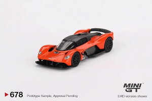 �~�jGT 1/64 �A�X�g���}�[�e�B�� ���@���L���[ �I�����W�J�[�{�� �}�L�V�}���I�����W ���n���h��MINI GT 1:64 Aston Martin Valkyrie orange carbon Maximum Orange LHD