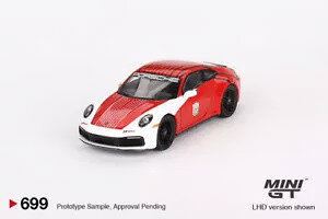 �~�jGT 1/64 �|���V�F 911 992 �J���� S �Z�[�t�e�B�J�[ IMSA �f�C�g�i24���� 2023 ���b�h �z���C�g �u���b�N ���n���h��MINI GT 1:64 Porsche 911 992 Carrera S Safety Car IMSA 24h Daytona 2023 red white black LHD