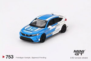 ~jGT 1/64 z_ VrbN ^CvR #3 y[XJ[ 2023 u[ zCg nhMINI GT 1/64 Honda Civic Type R #3 Pace Car 2023 blue white LHD
