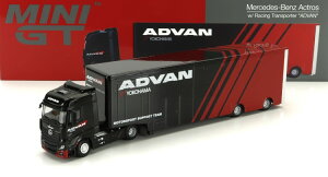 �~�jGT 1/64�����Z�f�X �x���c �A�N�g���X 2 �M�K�X�X�y�[�X 1851 �u���[ �p���[�g���b�N LHD �A�h�o�� �J�[ �g�����X�|�[�^�[ 2016 �u���b�N ���b�hMINI-GT 1:64 MERCEDES BENZ ACTROS 2 GIGASPACE 1851 BLUE POWER TR
