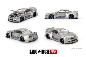 TSM ~j GT 1/64 Y XJCC GT-R R34 JChE [NX Vh V1 Enh JTSM Mini GT 1:64 Nissan Skyline GT-R R34 Kaido Works Shinjuku V1 RHD