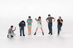 TSM ~jGT 1/64 ANZT[Zbg ltBMA 6̃Zbg fJ[͕tĂ܂TSM MINI GT 1/64 ACCESSORIES SET 6X PUBLIC FIGURES