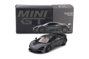 TSM ~j GT 1/64 }N[ 750S nh TXO[ ubNTSM MINI GT 1:64 McLaren 750S LHD Saros Grey with black interior