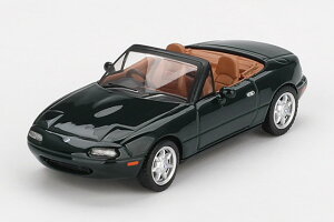 TSM ~j GT 1/64 }c_ MX-5 [mX [hX^[ VXyV Enh _[NO[ x[WTSM MINI GT 1:64 Mazda MX5 Eunos Roadster V-Special RHD dark green with beige interior