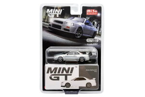 ~j GT 1/64 Y XJCC GT-R R34 VXybN N1 zCg `FCXJ[Mini GT 1:64 Nissan Skyline GT-R(R34) V-Spec N1 White chase car