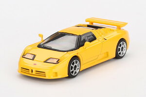 �~�jGT 1/64 �u�K�b�e�B EB110 �X�[�p�[�X�|�[�c �W�A�b�� �u�K�b�e�B�C�G���[ �`�F�C�X�J�[Mini GT 1:64 Bugatti EB110 Supersport Giallo Bugatti Yellow chase car