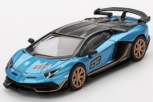 �~�jGT 1/64 �����{���M�[�j �A���F���^�h�[�� SVJ 63 �u���[ �G�C�M��Mini GT 1:64 Lamborghini Aventador SVJ 63 Blu Aegir