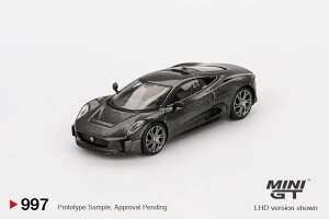 TSM �~�jGT 1/64 �W���K�[ C-X75 �e�X�g�J�[ 2010 ���n���h�� �J�[�{���t�@�C�o�[TSM MINI GT 1:64 Jaguar C-X75 Test Car 2010 LHD Carbon Fiber