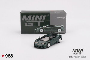 TSM �~�jGT 1/64 �u�K�b�e�B EB110 GT 1995 ���n���h�� ���F���f �X�N�[�� ���^���b�NTSM MINI GT 1:64 Bugatti EB110 GT 1995 LHD Verde Scuro Metallic