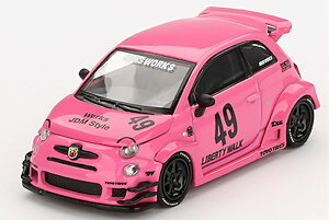 �~�jGT 1/64 �A�o���g 595 #49 ���o�e�B�[�E�H�[�N x Abas Works �s���NMini GT 1:64 Abas 595 N49 LB-WORKS x Abas Works Pink