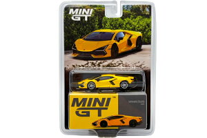 TSM �~�jGT 1/64 �����{���M�[�j �����G���g �W�A�b�� �C�G���[ �`�F�C�X�J�[Mini GT 1:64 Lamborghini Revuelto Giallo Chase car