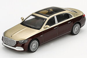 �~�j GT 1/64 �����Z�f�X �}�C�o�b�n S 680 �S�[���h �_�[�N���b�h���^���b�NMini GT 1:64 Mercedes Maybach S 680 Gold Dark Red Metallic