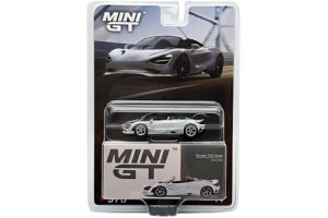 �~�j GT 1/64 �}�N���[���� 750S �X�p�C�_�[ �V�[���X�O���[ �`�F�C�X�J�[Mini GT 1:64 McLaren 750S Spider Shirasu Grey Chase car