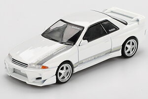 �~�j GT 1/64 ���Y �X�J�C���C�� GT-R R32 ���F�C���T�C�h �R���o�b�g C-I �z���C�gMini GT 1:64 Nissan Skyline GT-R R32 VeilSide Combat C-I White