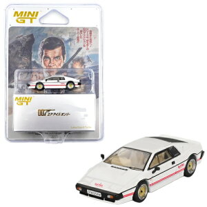 �~�jGT 1/64 ���[�^�X �G�X�v�� �^�[�{ �z���C�g �t�H�[ ���A �A�C�Y �I�����[ ���{��p�b�P�[�WMini GT 1:64 Lotus Esprit Turbo White For Your Eyes Only Japaniese packaging