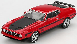�~�jGT 1/64 �t�H�[�h �}�X�^���O �}�b�n1 1971 ���[�X���b�hMini GT 1:64 Ford Mustang Mach 1 1971 Race Red