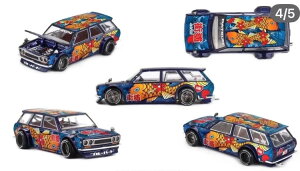 �~�jGT×�J�C�h�[�n�E�X 1/64 ���Y �_�b�g�T�� 510 ���S�� Koi FishMINI GT×Kaido House 1:64 Nissan Datsun 510 Wagon Koi Fish