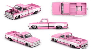 �~�jGT×�J�C�h�[�n�E�X 1/64 �V�{���[ �V���o���[�h Dually Pink V2MINI GT×Kaido House 1:64 Chevrolet Silverado Dually Pink V2