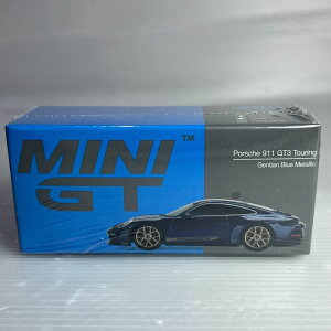 TSM MINI GT 1/64 |VF 911 992 GT3 c[O hEu[bg RHDTSM MINI GT 1/64 Porsche 911 992 GT3 Touring Gentian Blue Met RHD