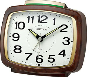 ���Y��(RHYTHM) �ڊo�܂����v �x���� �A���[�� �Ï� ���C�g ���� �_�� �A���b�j ���F 12.5x14x8cm 8RA649SR23