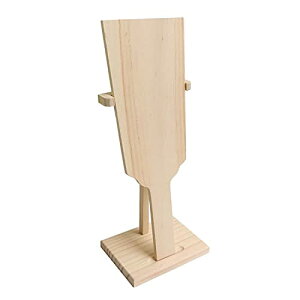 日本紐釦貿易(Nippon Chuko) NBK スタンド付羽子板 白木 (飾り台付き) 1組入 CC1245 標準サイズ
