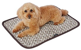 ペティオ (Petio) 犬猫用毛布 両面ふわふわあったかブランケット ふっくらヘリンボーンAWY M