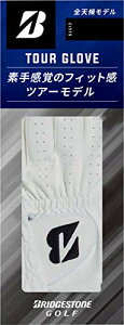 BRIDGESTONE(�u���a�X�g��) �S���t�O���[�u TOUR GLOVE GLG12 �V���[�g�X�y�b�N �����Y �z���C�g 24cm