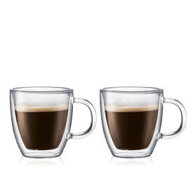 BODUM ボダム グラス コップ タンブラー BISTRO ビストロ ダブルウォール マグ 150ml 2個セット 保温保冷性 二重構造 耐熱
