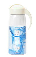 タケヤ化学工業 TAKEYA ファインジャグ 2.2L ミルクホワイト 耐熱100度 横置きOK 広口でお手入れ簡単
