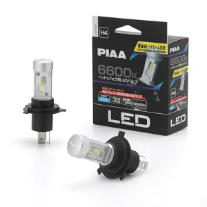 PIAA wbhCg/tHOCgp LED 6600K qRg[[X^Cvr 12V 18/18W Hi3800/Lo3000lm
