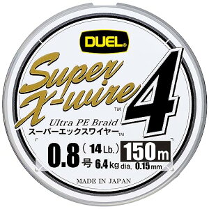 DUEL(fG) PEC 0.8 X[p[GbNXC[4 (Super X-wire 4) 150m 0.8 S Vo[ H3