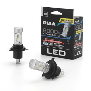 PIAA wbhCg/tHOvp LED 6000K qRg[[X^Cvr 12V 18/18W Hi3800/Lo3000lm