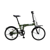 楽天市場】自転車 20インチ（カラーカーキグリーン）（折りたたみ 