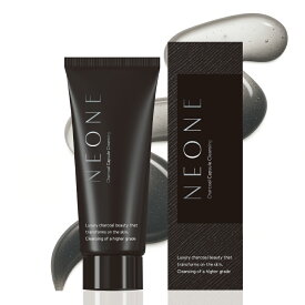 【公式】亀山堂　NEONE　ネオネ　チャコールクレンジング　100g　ナイアシンアミド　ビタミンC誘導体　セラミドNP・AP・EOP　パパイン酵素 CICA 配合【ダブル洗顔不要で落とす洗う満たす時短ケア】毛穴 汚れ 炭 カプセル【亀山堂ブランド正規取扱店】