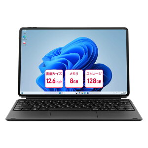 yaiwazaiwa 2in1^ubg Windows11Home Intel N100 8GB Xg[W128GB 12.6C` 2560x1600 ʗL@EL (AMOLED) WQXGA j^[ USB Type-C |[g ×2E3.5mmCtHWbN ^ԁFJA4-T