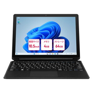 yaiwazaiwa 2in1 Windows ^ubg  f Windows11 Pro 10.5C` 10 Celeron  4GB Xg[W 64GB IPSpl micro SD USBtype-c PDΉ micro HDMI 3.5mm wbhtH[q Ɨp  ^
