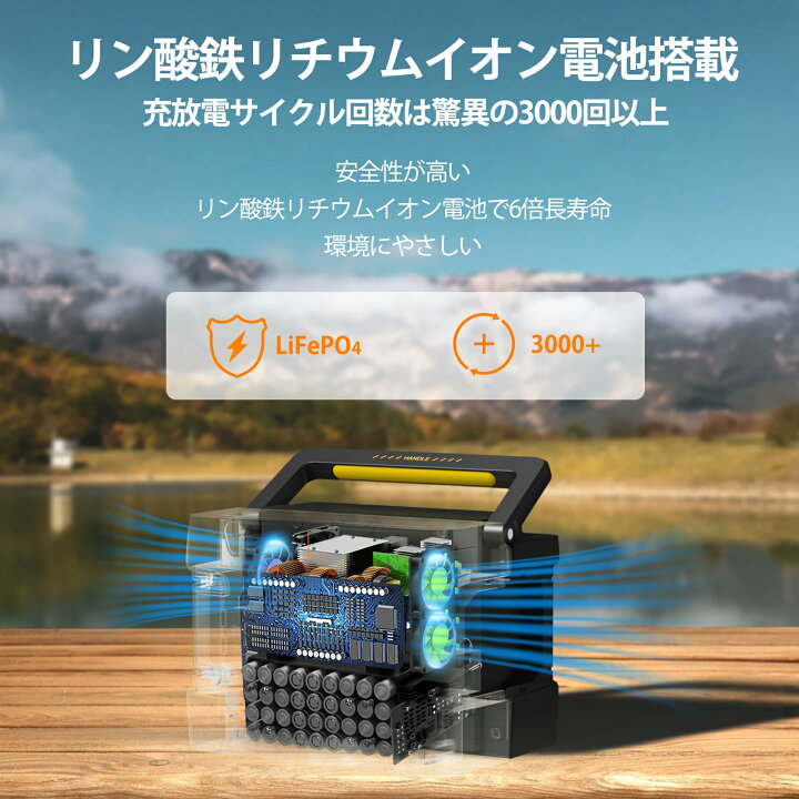 楽天市場】ポータブル電源 ソーラーパネルセット 1531Wh 出力1200W 