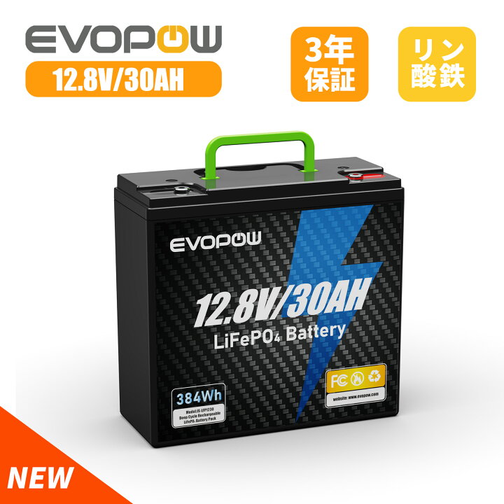 楽天市場】リン酸鉄リチウムイオンバッテリー 12.8V 30Ah 容量384Wh 