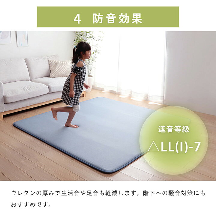 ラグ 夏用 3畳 ラグマット 厚手 極厚 30mm 防音ラグ ボリュームタイプ 「 フレッド 」 約180×240cm へたりにくい 冷感 接触冷感 ひんやり 冷感素材 クール ラグマット 防音マット 滑り止め 夏 長方形 イケヒコ アイズインテリアショップ 接触冷感ラグ suzumi plus スズミプラス ボリュームタイプ 185×240cm夏用 涼感 洗える 厚手 極厚 ラグマット ひんやり 涼しい 3畳 大きい 防音 カーペット おしゃれ 絨毯 ダイニング リビング グレー ブルー 青