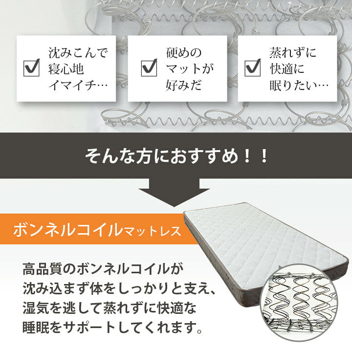 楽天市場】[お買い物マラソン開催中♪] ボンネルコイル マットレス 