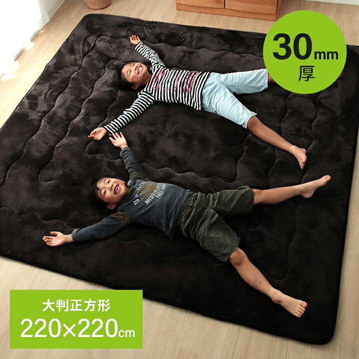 楽天市場】[3%offクーポン24日23:59迄] カーペット 厚手 30mm厚敷布団 