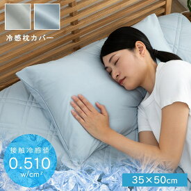 【10％OFFクーポン4/24 20:00-4h限定】 枕カバー 接触冷感 冷感 夏 枕カバー 35×50cm 43×63cm 「 シウォン 」洗える ひんやりカバー まくらカバー マクラカバー 夏用 冷感寝具 涼感 涼しい 冷たい ひんやり 快適 節電 節約 暑さ対策