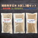 発芽＆雑穀 白い発芽胚芽米 ふっくら発芽玄米 2合パック各1袋 お試し3種セット【レビューで200円クーポンプレゼント】300g×3 コシヒカリ 会津産 100% 送料無料 雑穀米 発芽玄米 無洗米 保存食 非常食 健康 ポイント消化