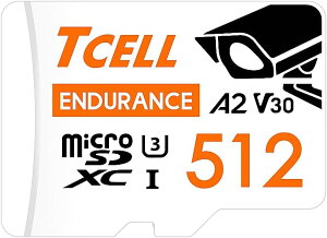 TCELL High Endurance 128GB`512GB microSDXC A2 ϋv ĎJp J[h USH-I U3 V30 4K }CNSDJ[h ǂݍ/ ő100/80MB/b