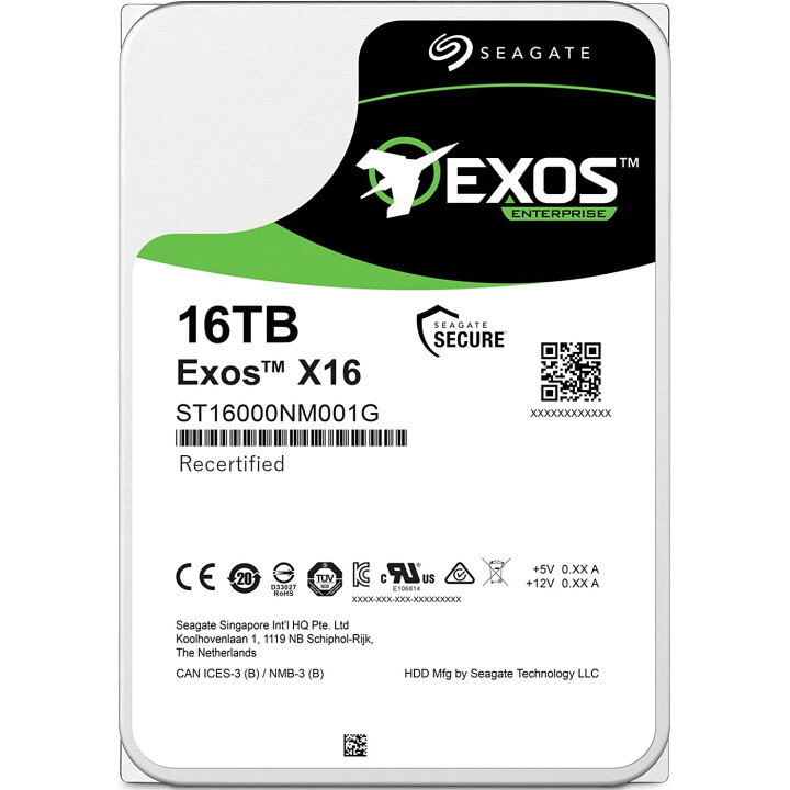 楽天市場】Seagate Exos X18 内蔵ハードディスク HDD 大容量 SATA 512E 