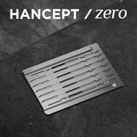 折りたたむカード型ボールペン HANCEPT zero - ハンセプト ゼロ（SLIM PACKAGE）シルバー