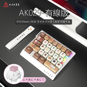 AJAZZ���� AK029 �Ў�Q�[�~���O�L�[�{�[�h ���J�j�J�� ���s�b�g�g���K�[ 29�L�[�z�� ���킢���L�L�[�L���b�v �ɂ��ɂ�񎥋C�� �L���ڑ� 8000Hz�|�[�����O���[�g 0.01mm RT���x 0.125ms����x�� �A