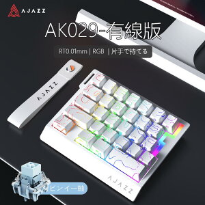 AJAZZ���{���� �������K�i AK029 �Ў�Q�[�~���O�L�[�{�[�h ���J�j�J�� ���s�b�g�g���K�[ 29�L�[�z�� �S�i���C�� �L���ڑ� 8000Hz�|�[�����O���[�g 0.01mm RT���x 0.125ms����x�� �A���~�j�E�������v
