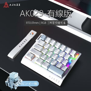AJAZZ���{���� �������K�i AK029 �Ў�Q�[�~���O�L�[�{�[�h ���J�j�J�� ���s�b�g�g���K�[ 29�L�[�z�� �S�i���C�� �L���ڑ� 8000Hz�|�[�����O���[�g 0.01mm RT���x 0.125ms����x�� �A���~�j�E�������v