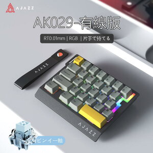 AJAZZ���{���� �������K�i AK029 �Ў�Q�[�~���O�L�[�{�[�h ���J�j�J�� ���s�b�g�g���K�[ 29�L�[�z�� �S�i���C�� �L���ڑ� 8000Hz�|�[�����O���[�g 0.01mm RT���x 0.125ms����x�� �A���~�j�E�������v
